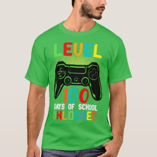 T-shirt Niveau 100 jours sauvages de l'école Déverrouillé