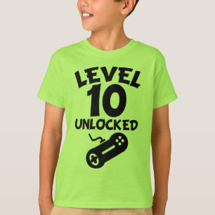 T-shirt Niveau 10 débloqué 10ème anniversaire T-Shir de