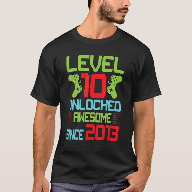 T-shirt Niveau 10 déverrouillé stupéfiant depuis 2012 10e  (Devant)