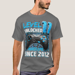 T-shirt Niveau 11 Déverrouillé Awesome 2012 jeu vidéo 11th