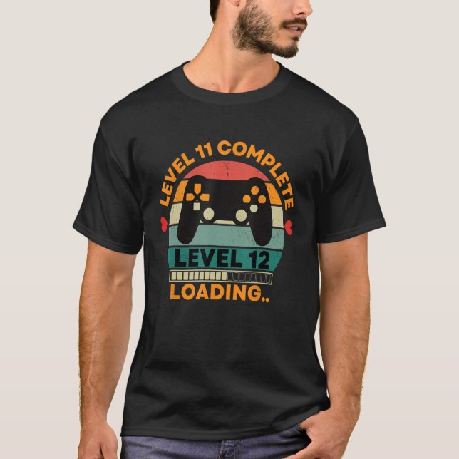 T-shirt Niveau 11 niveau complet 12 chargement 11e Mariage (Devant)