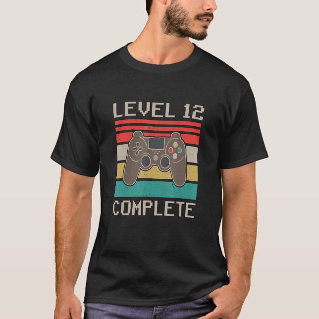 T-shirt Niveau 12 Fin de 12 Anniversaire Mariage Pour (Devant)