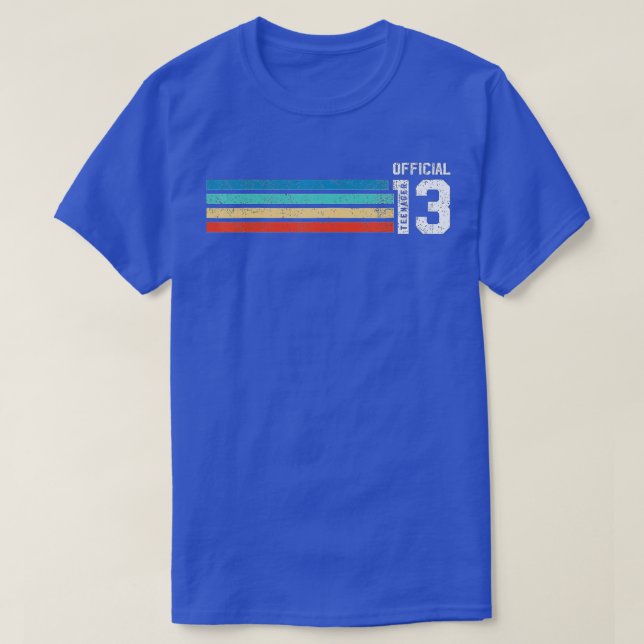 T-shirt Niveau 13 Déverrouillé 13e cadeau d'anniversaire v (Design devant)