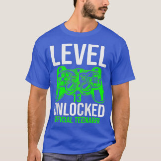 T-shirt Niveau 13 Déverrouillé 13e cadeau d'anniversaire v