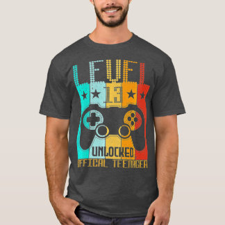 T-shirt Niveau 13 Déverrouillé 13e cadeau d'anniversaire v