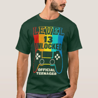 T-shirt Niveau 13 Déverrouillé 13e cadeau d'anniversaire v