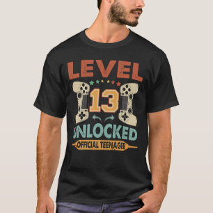 T-shirt Niveau 13 Déverrouillé Adolescent officiel 13e a