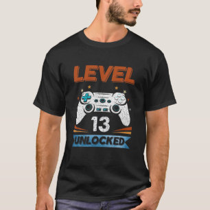 T-shirt Niveau 13 Déverrouillé T 13E Vidéo Gamer 2008 G