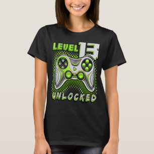 T-shirt Niveau 13 Jeu vidéo déverrouillé 13e Jeu d'anniver