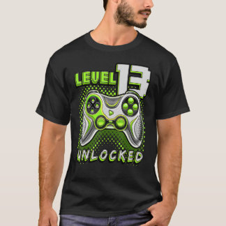 T-shirt Niveau 13 Jeu vidéo déverrouillé 13e Jeu d'anniver