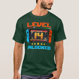 T-shirt Niveau 14 débloqué à 14 ans Garçon Vi