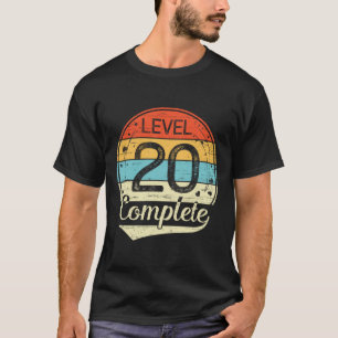 T-shirt Niveau 20 - 20e anniversaire du Mariage T