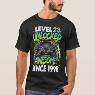 T-shirt Niveau 23 Déverrouillé stupéfiant depuis 1998 23e 