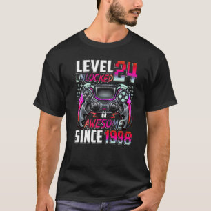 T-shirt Niveau 24 Déverrouillé stupéfiant depuis 1998 24e