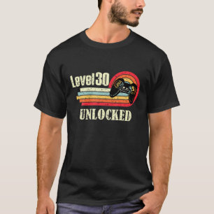 T-shirt Niveau 30 Débloqué, Joueur de Vidéo