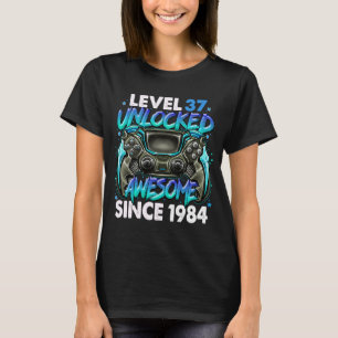 T-shirt Niveau 37 Déverrouillé stupéfiant depuis 1984 37e