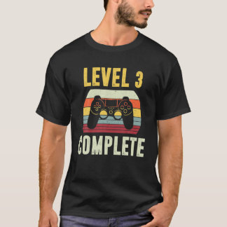 T-shirt Niveau 3 Complet Funky 3 ans Anniver Mariage