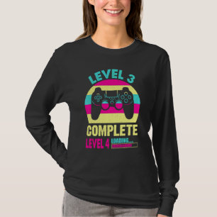 T-shirt Niveau 3 Complet Funny Gamer Girl 3ème Mariage Ann