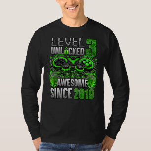 T-shirt Niveau 3 déverrouillé stupéfiant depuis 2019 3e an