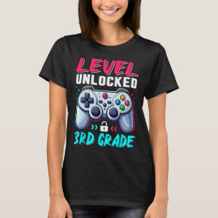 T-shirt Niveau 3e année débloqué Équipe de rentrée scolair