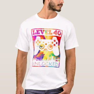 T-shirt Niveau 40 jeu vidéo 40e