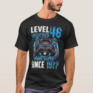 T-shirt Niveau 46 Déverrouillé stupéfiant depuis 1977 46e 