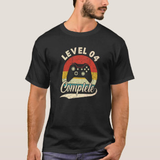 T-shirt Niveau 4 Aniversaire du 4e Mariage pour son H
