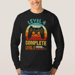 T-shirt Niveau 4 Complet 4 Anniversaire Funny 4e Mariage A