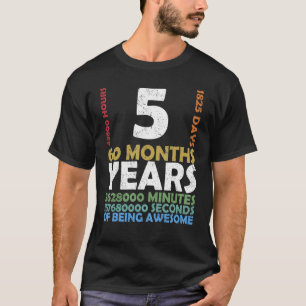 T-shirt Niveau 5 Jeu vidéo déverrouillé 5e anniversaire de