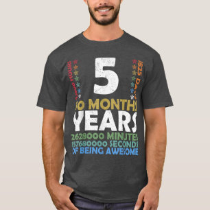 T-shirt Niveau 5 Jeu vidéo déverrouillé 5e anniversaire de