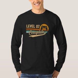 T-shirt Niveau 7 Terminé - 7e anniversaire Mariage 1 an