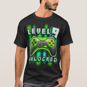 T-shirt Niveau 9 Jeu vidéo déverrouillé 9e Jeu d'anniversa