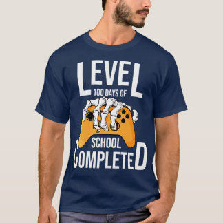 T-shirt Niveau amusant 100 jours d'école terminée Heureux 
