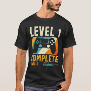 T-shirt Niveau amusant 1 Complet Vintage Rétro 1Er Mariag