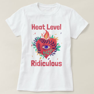 T-shirt Niveau de Chaleur Ridicule Amateur de Curry