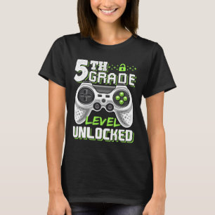 T-shirt Niveau de classe débloqué Jeu vidéo Retour à l'éco