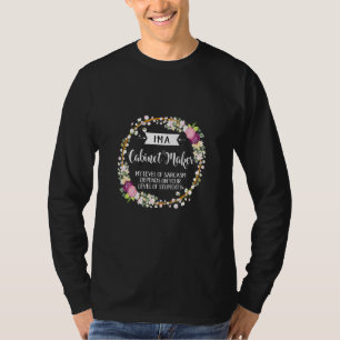 T-shirt Niveau De Créateur Du Cabinet Sarcasme Floral Pour