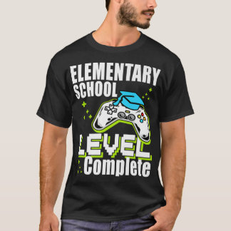 T-shirt Niveau de diplôme de l'école primaire Vidéo complè