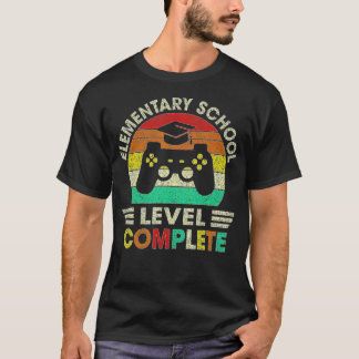 T-shirt Niveau de diplôme de l'école primaire Vidéo complè