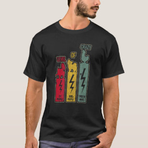 T-shirt Niveau de folie des femmes pour les poulets Person