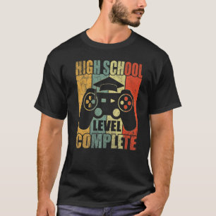 T-shirt Niveau de gamer niveau de fin d'études secondaires