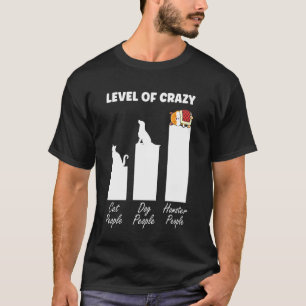 T-shirt Niveau de hamster mignon de personnes folles de ch
