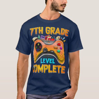 T-shirt Niveau de jeu vidéo amusant Terminé 7e Gra