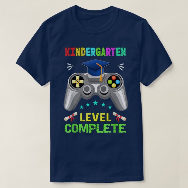 T-shirt Niveau de la maternelle Classe de fin d'études com (Design devant)