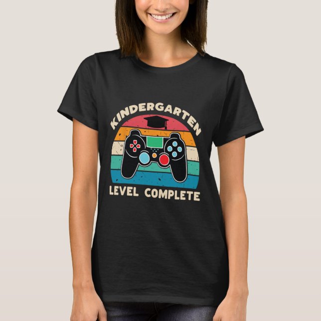 T-shirt Niveau de la maternelle Gamer Garçon Garçon Kinder (Devant)