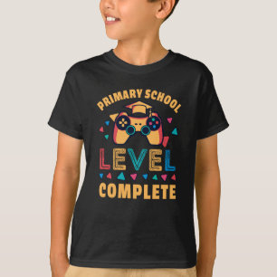 T-shirt Niveau de l'école primaire Complet Jeux pour enfan
