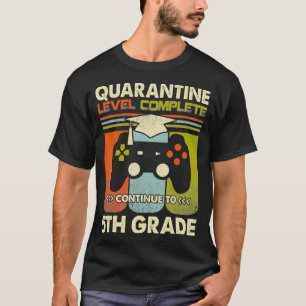 T-shirt Niveau de mise en quarantaine Terminé Jeu de 5e an