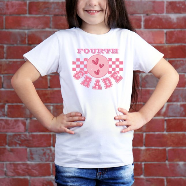 T-shirt Niveau de qualité personnalisé À damiers carte ros (Créateur téléchargé)
