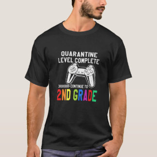 T-shirt Niveau De Quarantaine Terminé 2E Année Retour À L'