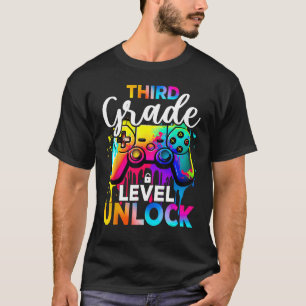 T-shirt Niveau déverrouillé 3e catégorie Gamme vidéo 3e gr